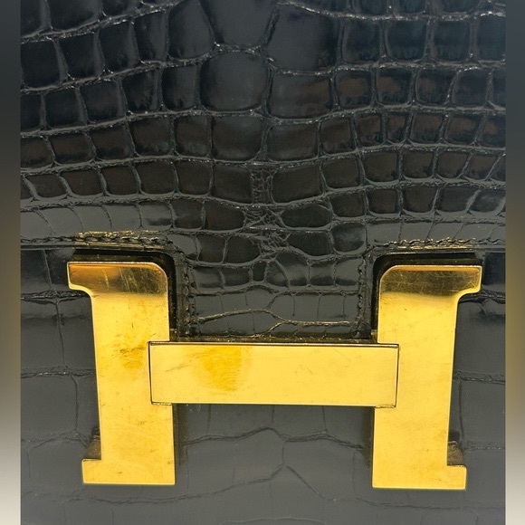 Hermes Constance 24 Black Alligator Vintage Bag - Picture 4 of 16